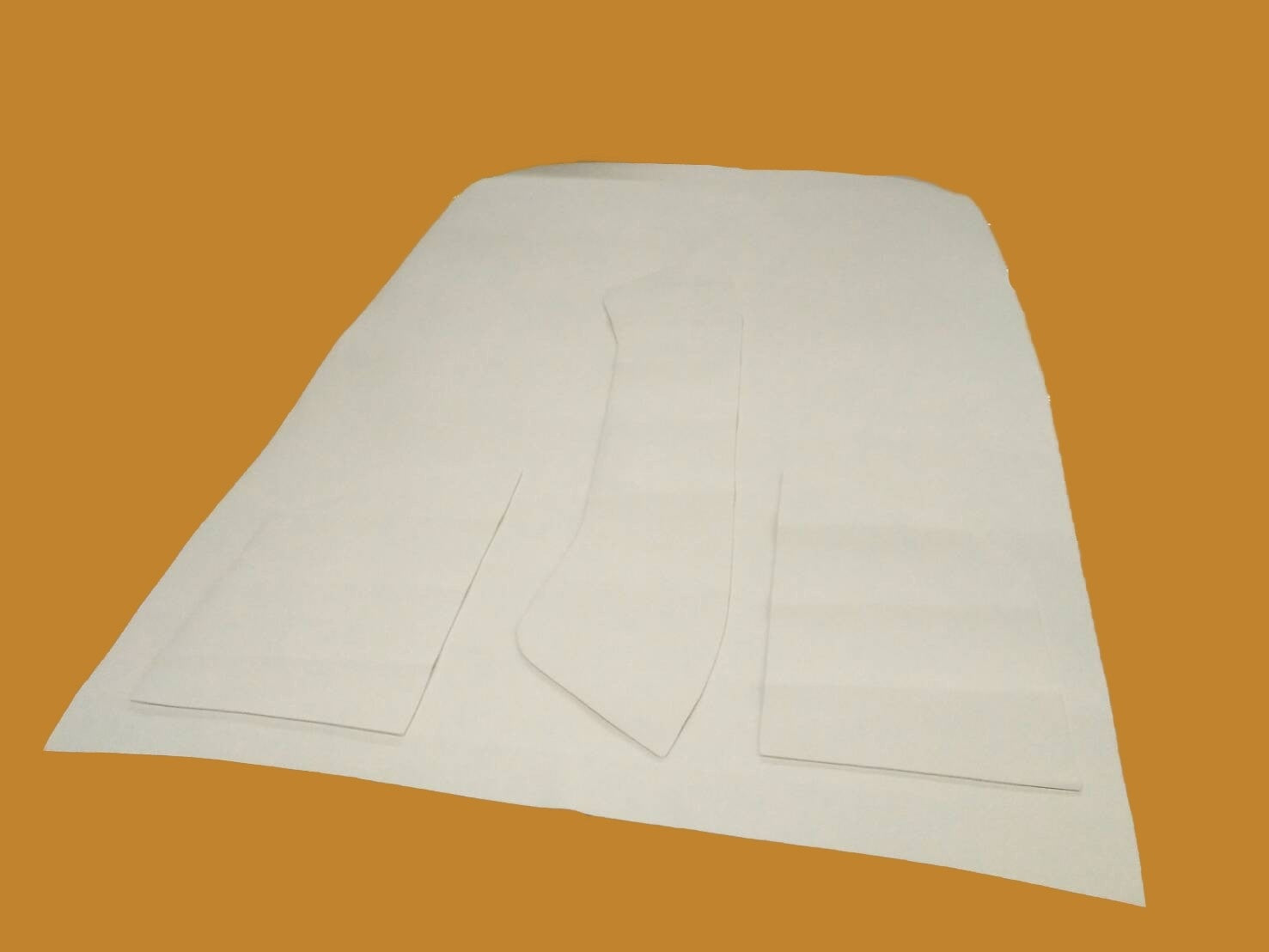Upholstery for inside of roof white leatherette (4 pieces) Citroën ID/DS