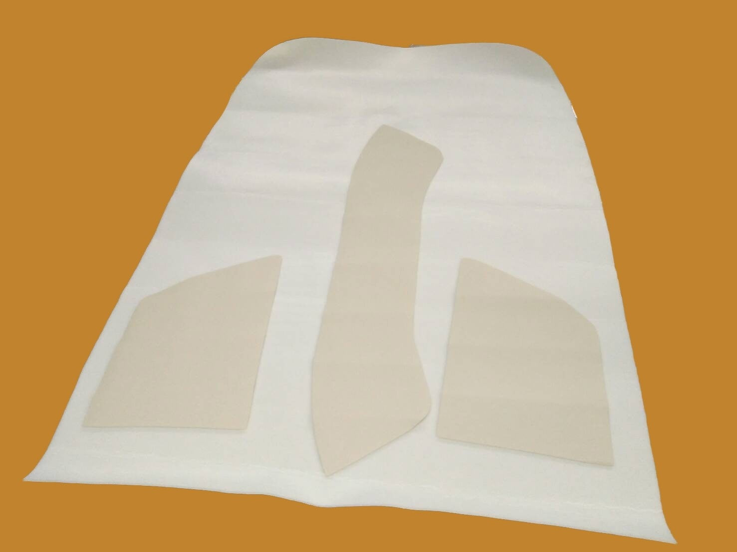 Upholstery for inside of roof white leatherette (4 pieces) Citroën ID/DS