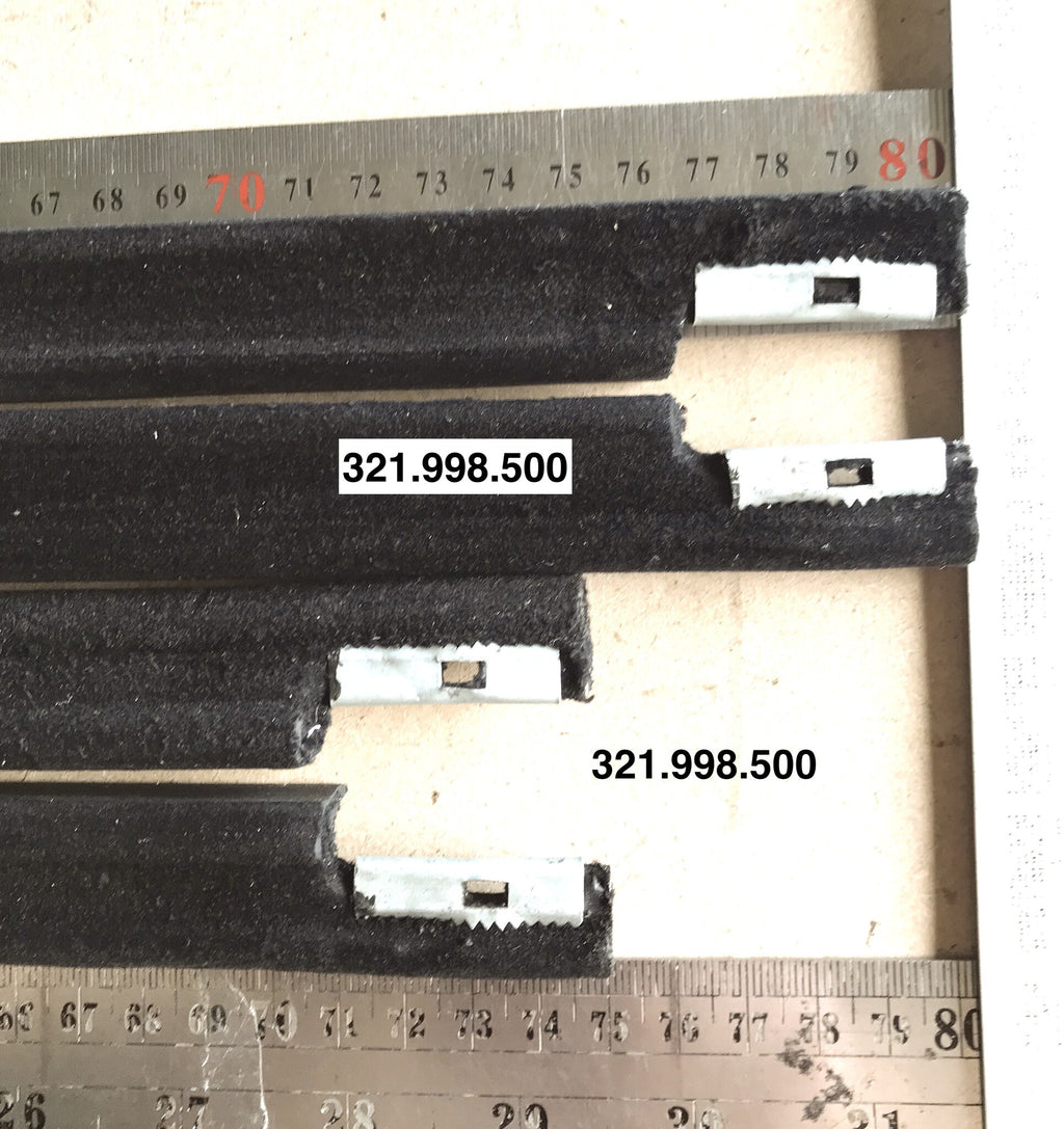 322.998.500: Window rubber set for the insides of the 4 doors, DS/ID.