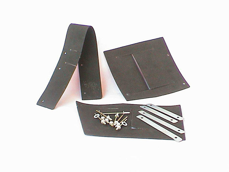 Set of rubbers for front fender 62-75 rivets and metal strips included Citroën ID/DS