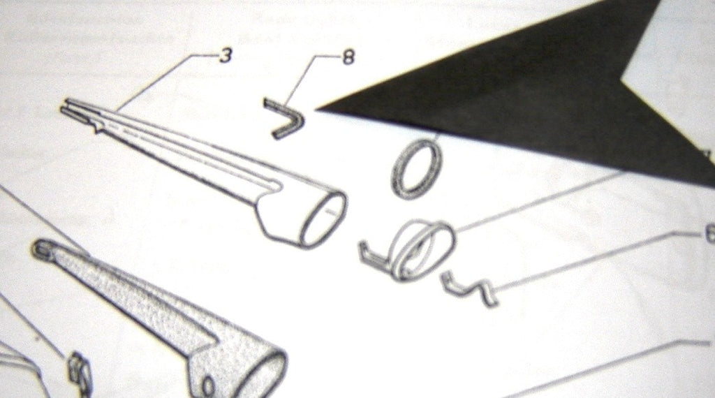 Rubber joint of the rear indicator unit (in V form) Citroën ID/DS