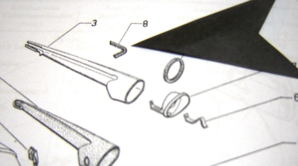 Rubber joint of the rear indicator unit (in V form) Citroën ID/DS