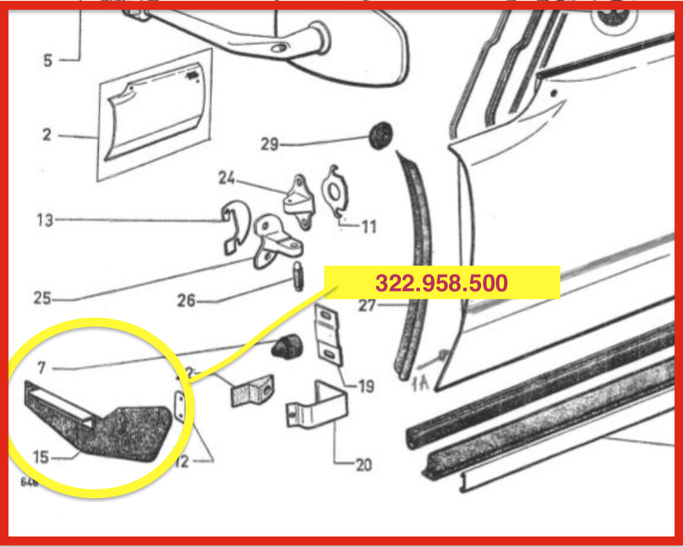 322.958.500: Mud flap set behind front jack support, Left and Right, for Citroën ID/DS. The metal on the mudflaps is NOT stainless steel, as this would make your chassis rust faster. Read more.