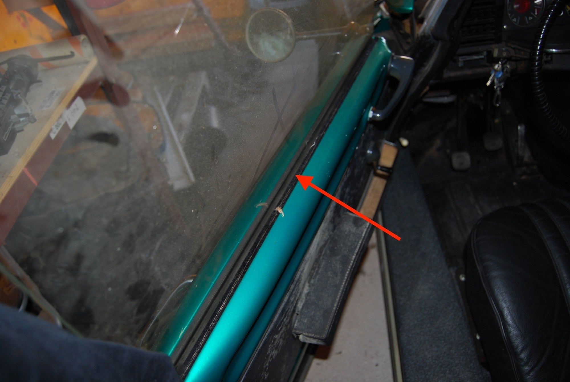 Window rubber inside front door Citroën ID/DS