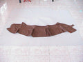 Front seat cover part outer rim of sitting brown leather Citroën SM