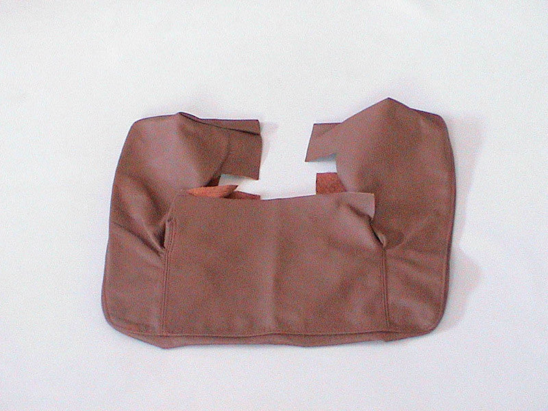 Front seat cover part outer rim of upper back brown leather Citroën SM
