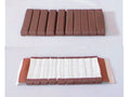 Front seat cover part inner part of sitting (10 bars) brown leather Citroën SM