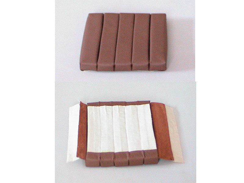 Front seat cover part inner part of back (5 bars) brown leather Citroën SM