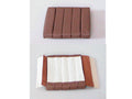 Front seat cover part inner part of back (5 bars) brown leather Citroën SM