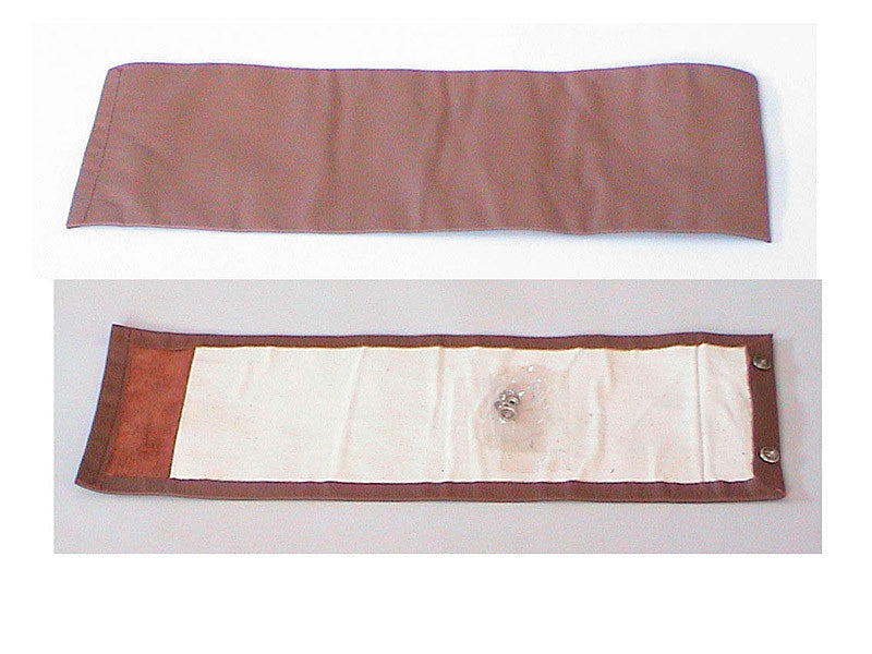 Rear bench cover part vertical part of the armrest brown leather Citroën SM