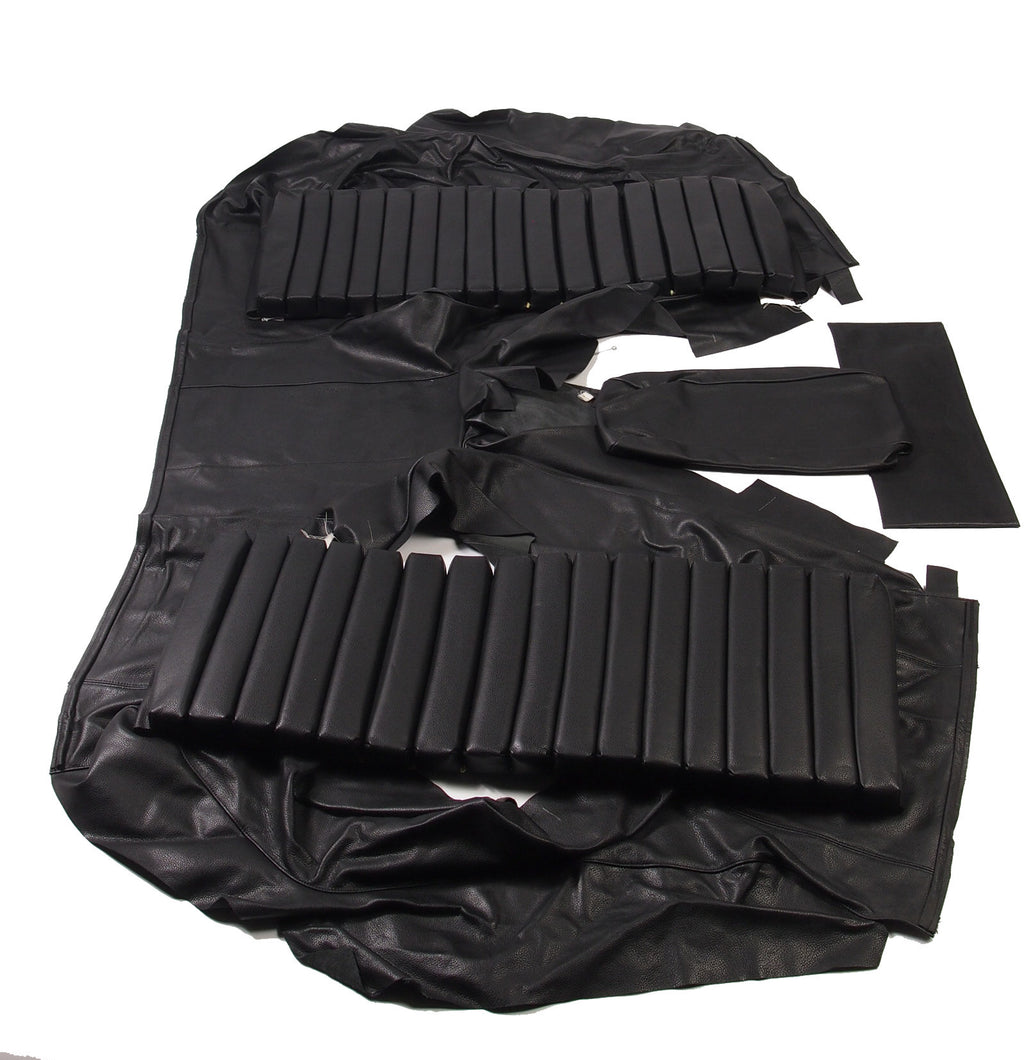 Original rear bench cover black leather (seat: 1 piece back: 4 pieces) Citroën SM