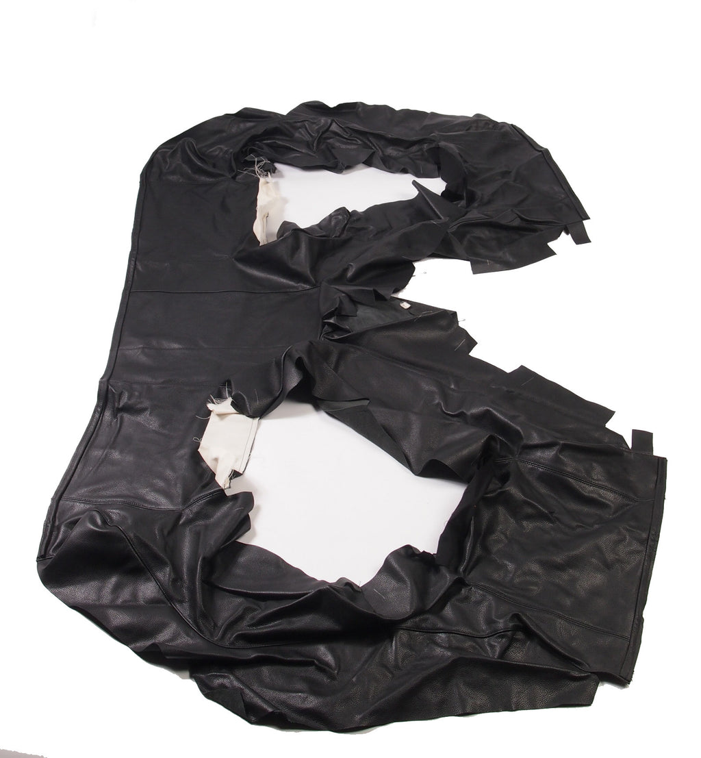 Original rear bench cover black leather (seat: 1 piece back: 4 pieces) Citroën SM