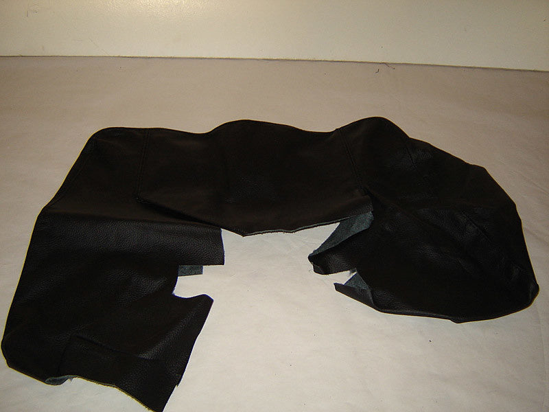 Front seat cover part outer rim of upper back black leather Citroën SM