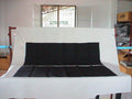 Protection panel of black cloth fixed at rear of rear bench [2] (420 x 1000) Citroën SM