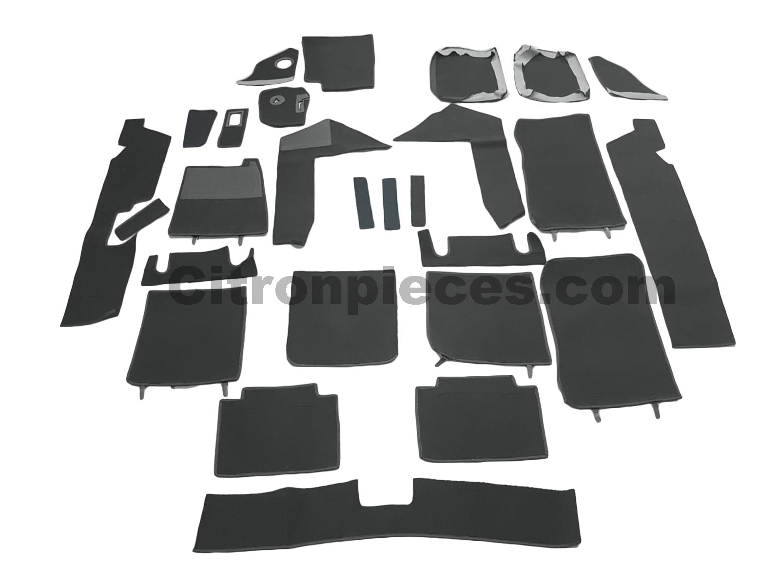 Complete set of carpet mat pieces grey [22] Citroën SM - Copy