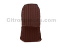 Original seat cover set for front R seat in brown leatherette (2 round angles) Citroën 2CV