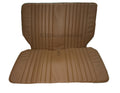 Original seat cover set for rear bench in brown leatherette DYANE Citroën 2CV