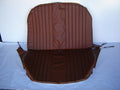Original seat cover set for rear bench with closed sides in brown leatherette Dyane Citroën 2CV