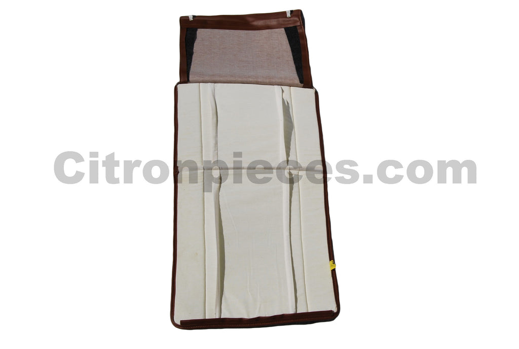 Original seat cover set for front seat in brown leatherette years '50 '60 Citroën 2CV