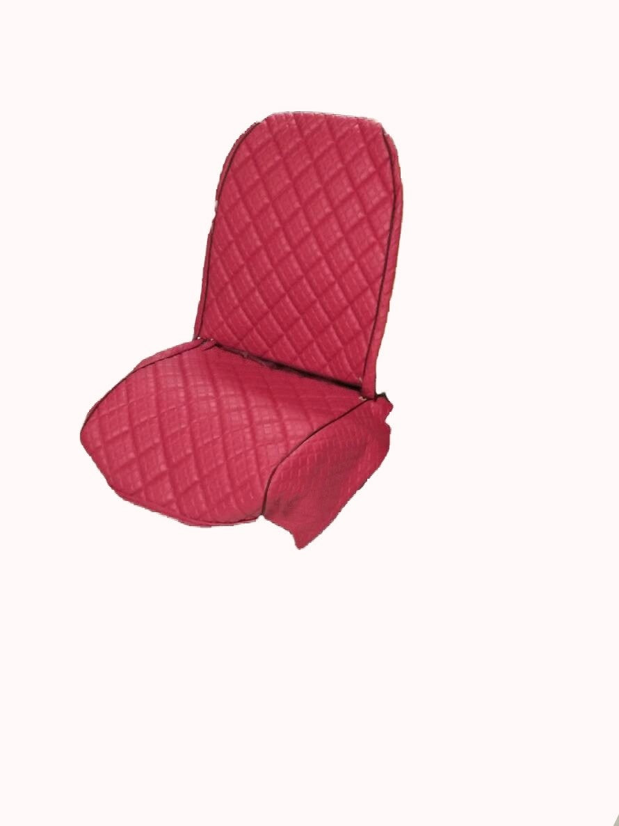 Original Sitzbezug-Set für Rückbank aus rotem Kunstleder Dyane Citroën 2CV