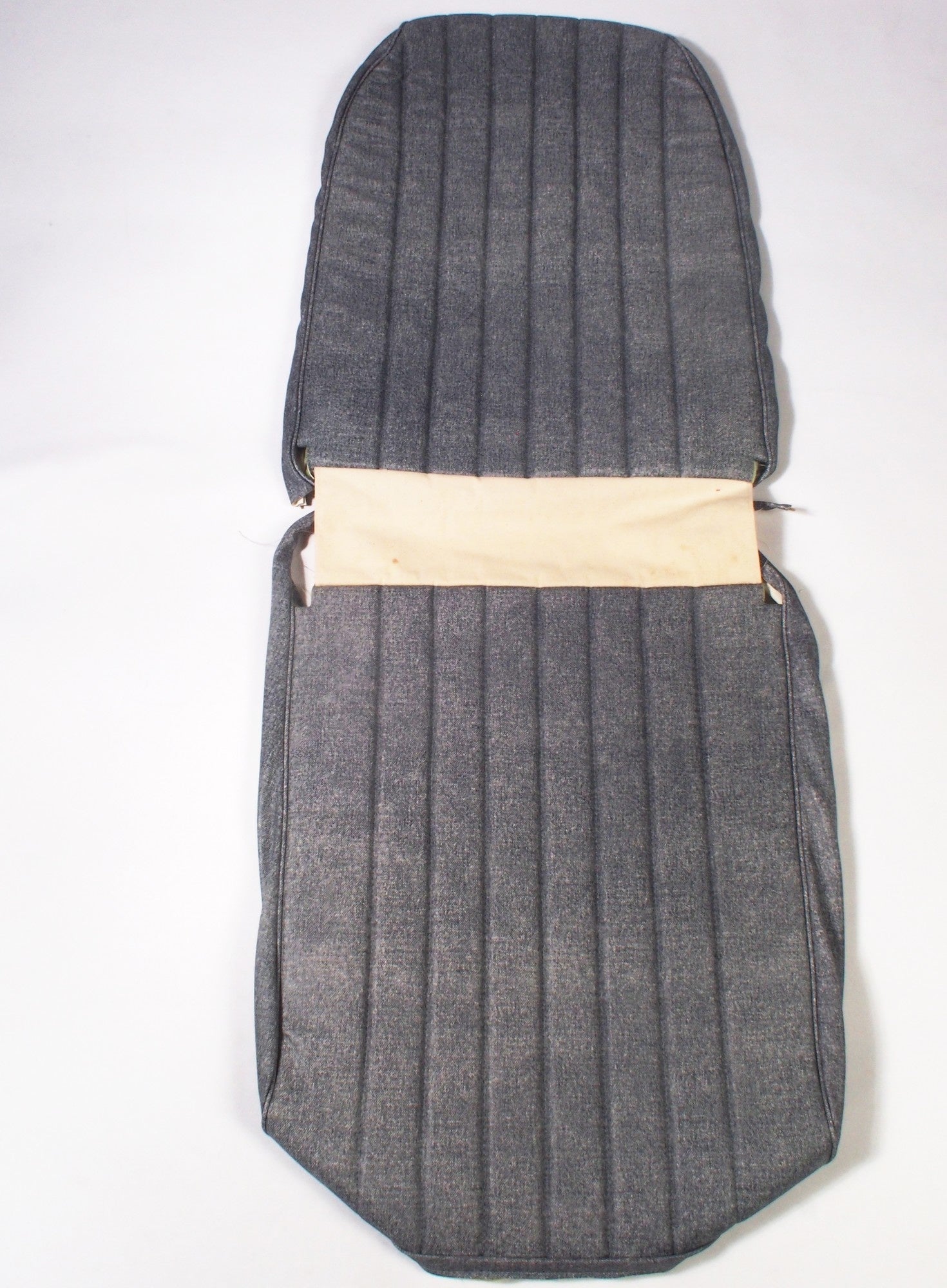 Original Schonbezug-Set für Vordersitz rechts aus blauem Jeans-Kunstleder (2 runde Ecken) Citroën 2CV