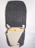 Original Schonbezug-Set für Vordersitz rechts aus blauem Jeans-Kunstleder (2 runde Ecken) Citroën 2CV