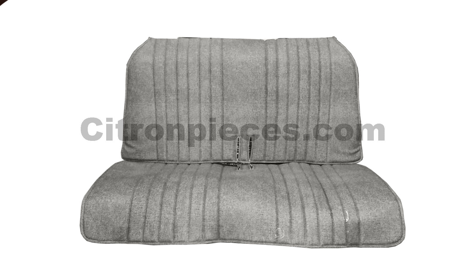 Sitzbezug-Set, vorne und hinten, Jeansstoff blau, offene Seiten, 2CV.