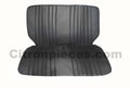 Original seat cover set for front bench in black leatherette Dyane Citroën 2CV