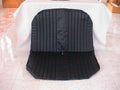 Original seat cover set for rear bench with closed sides in black leatherette Dyane Citroën 2CV