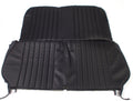 Original seat cover set in black leatherette for foldable rear bench Dyane Citroën 2CV