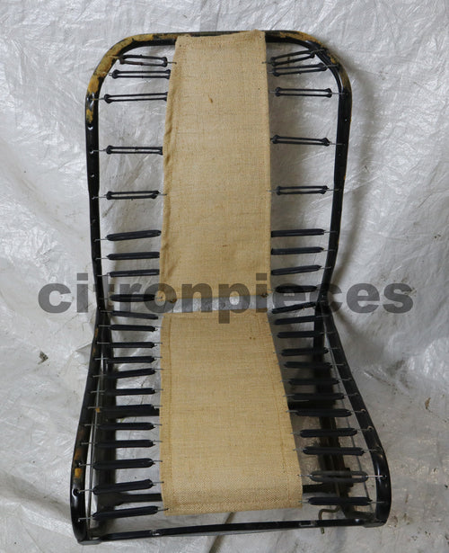 341.232.111: 2 cloth  pads for the front seat, 2 round corners, Citroën 2CV