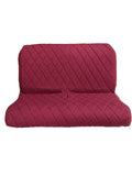 Original seat cover set for rear bench in red cloth Charleston Citroën 2CV
