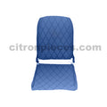 Seat cover set for front R seat (2 round angles) in blue cloth Charleston Citroën 2CV