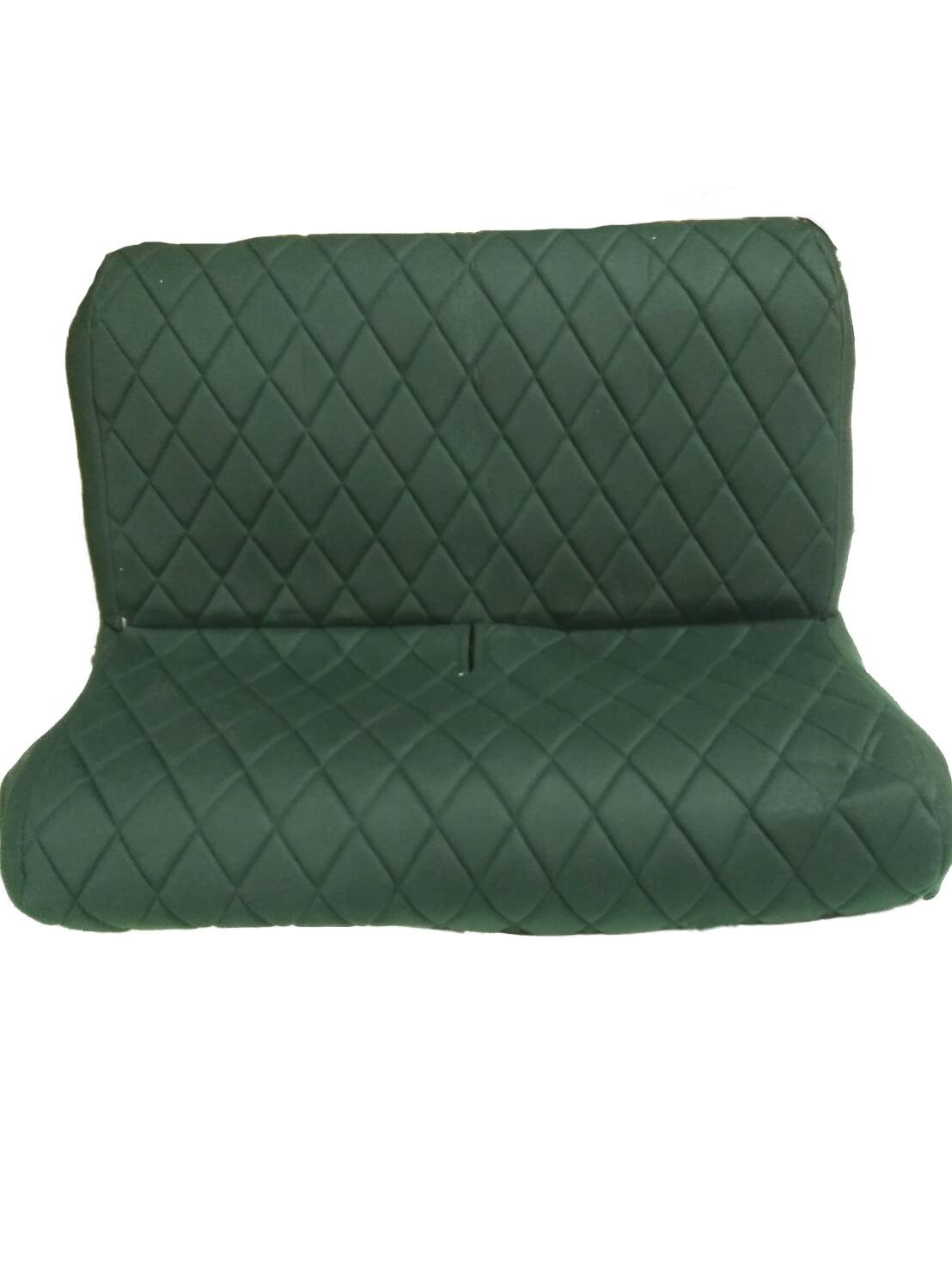 Original seat cover set for rear bench in green cloth Charleston Citroën 2CV