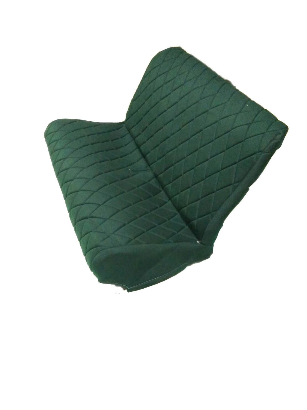 Original seat cover set for rear bench in green cloth Charleston Citroën 2CV