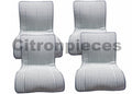 Original seat cover set for rear bench in "pied de poule" black and white cloth Charleston Citroën 2CV  - Copy