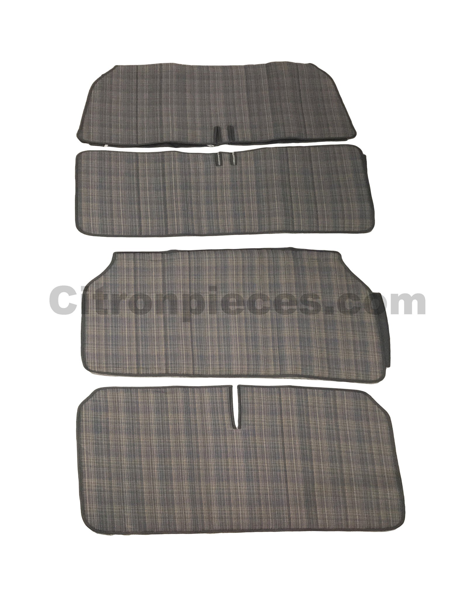 Original Sitzbezugset für Rückbank in grauem Stoff Charleston Citroën 2CV