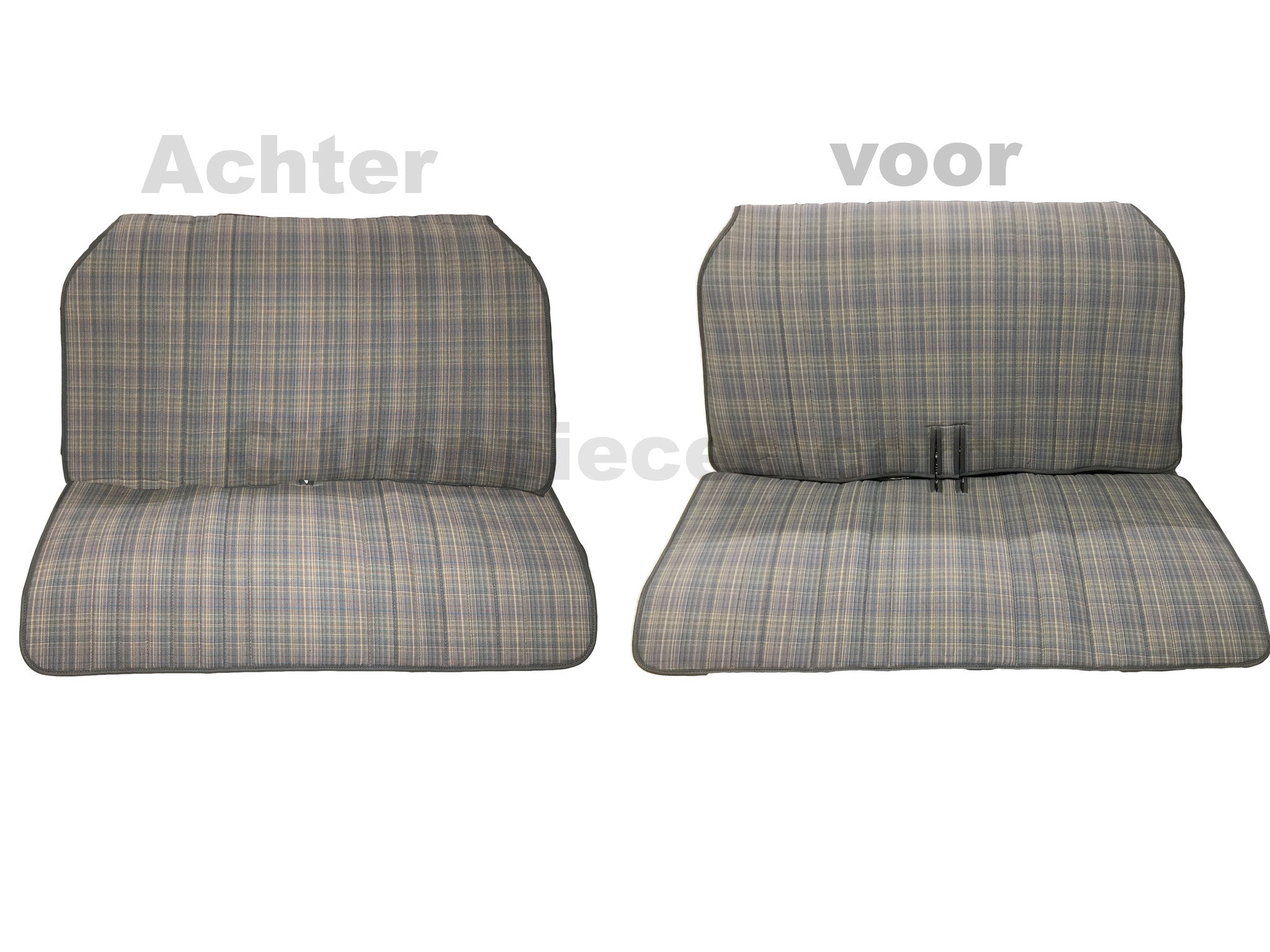 Original Sitzbezugset für Rückbank in grauem Stoff Charleston Citroën 2CV