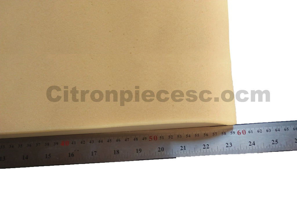 Foam layer (10x 600 x 600 mm) to apply over the seat frame and under the seat cover of a front seat Dyane Citroën 2CV