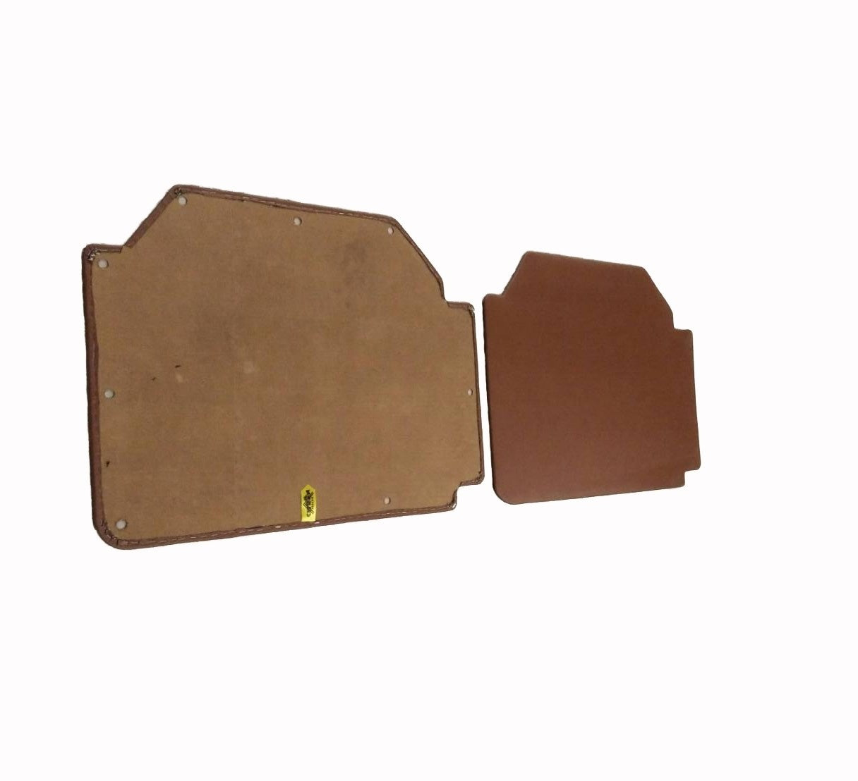Set of 4 door panels in brown leatherette (without plastic upper part) Citroën 2CV