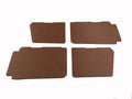 Set of 4 door panels in brown leatherette (with plastic upper part) Citroën 2CV