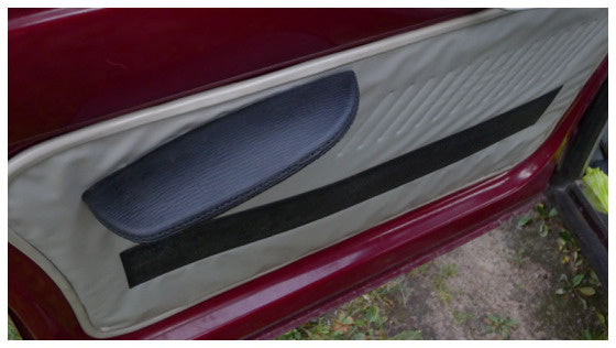 Set of 4 door panels in white with black - Ami 6