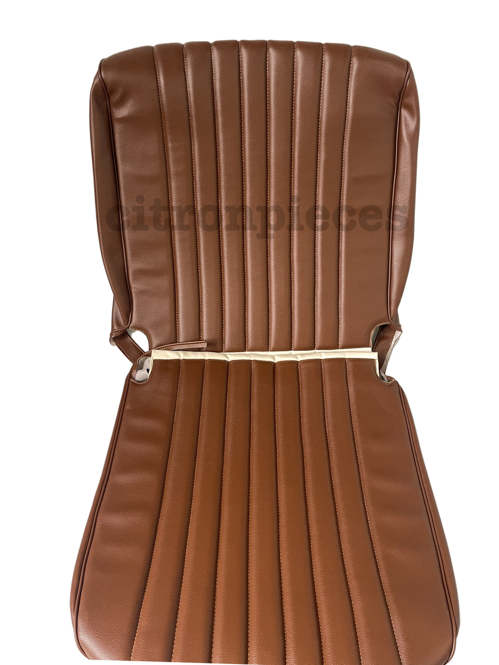 Original seat cover set for front seat in brown leatherette 3 rd model (as of Sept 1970) Citroën HY