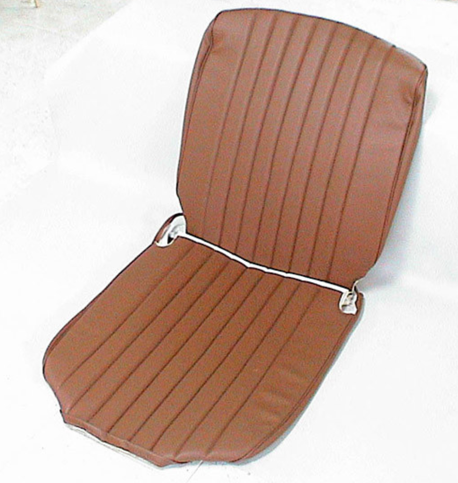 Original seat cover set for front seat in brown leatherette 3 rd model (as of Sept 1970) Citroën HY