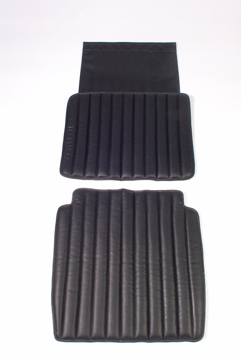 Original seat cover set for front seat in black leatherette between model Citroën HY