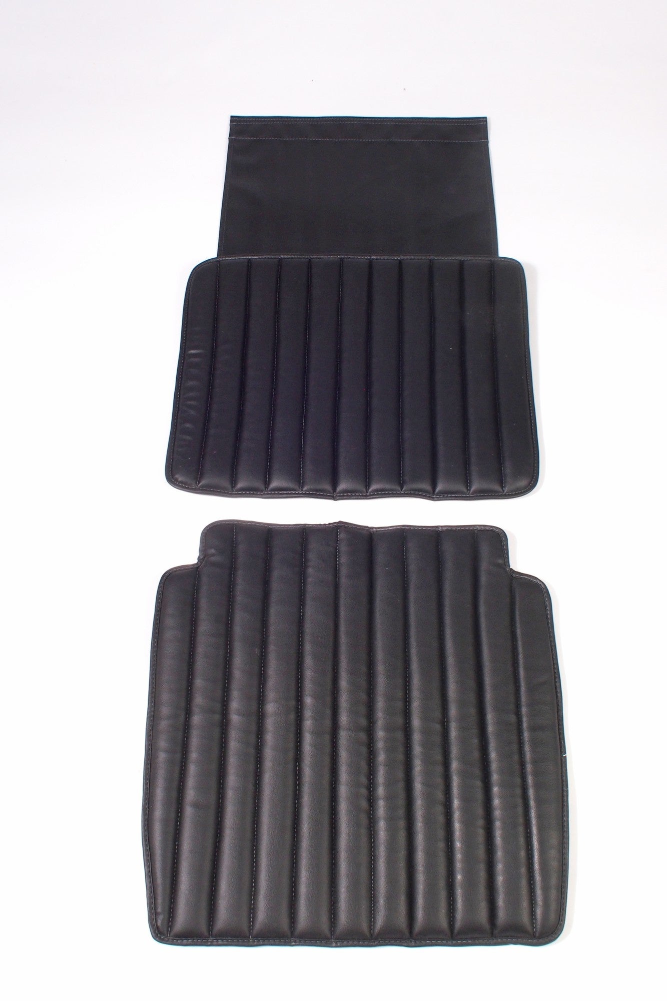 Original seat cover set for front seat in black leatherette between model Citroën HY