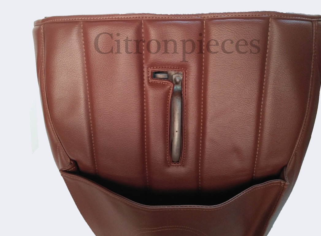 Sound proofing cover recovering the motor separation unit brown leatherette Citroën HY