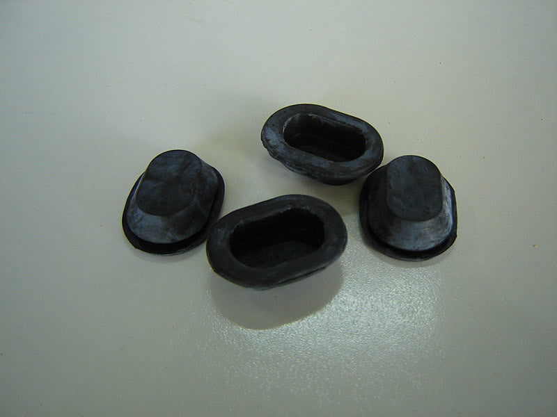 Oval rubber plug for closing of hole to adjust window channel Citroën