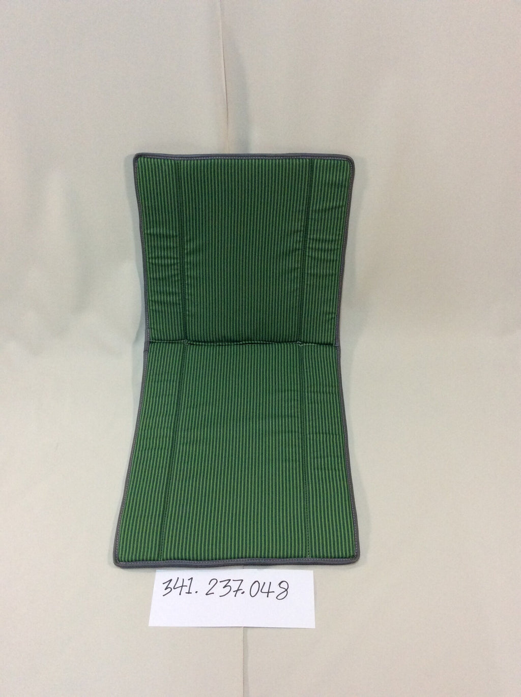 Original seat cover set for seat in green striped cloth (Exact Copie of the Original Cloth!) years '50 '60 Citroën 2CV