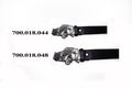 Buffalo leather belt 3 mm thick top grain STRONG RESISTANT size 44 inch (111cm) with brass nickel buttons